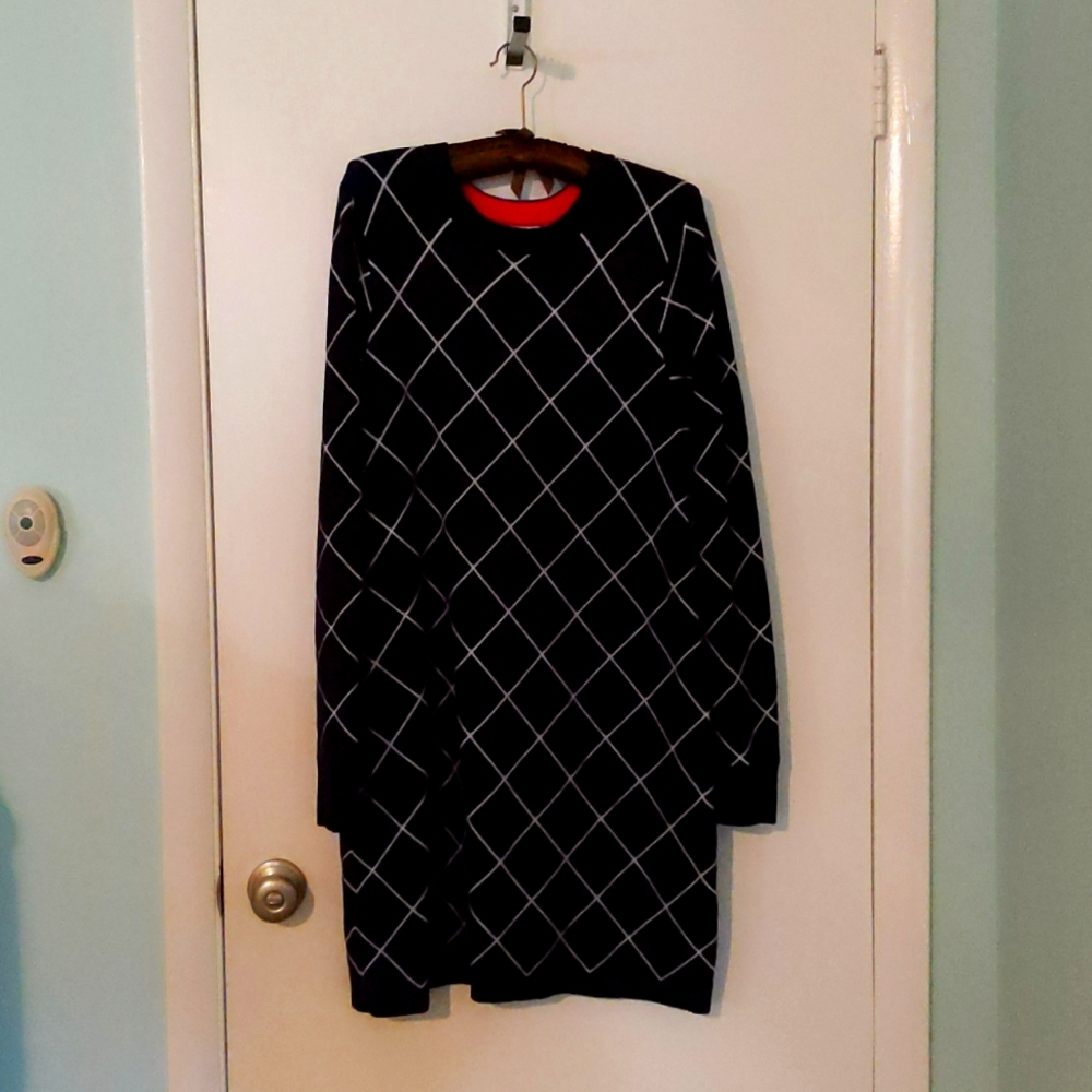Eliza J navy blue sweater dress